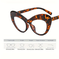 Vintage Cat Eye Glasses Retro Tortoiseshell Spectacles Frame