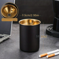 Detachable Metal Stainless Steel Ashtray Funnel Windproof Car Ashtray Cup