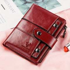 Large Capacity Leather Wallet for Women and Couples