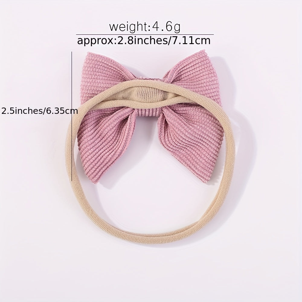 5pcs Cute Bow Headbands for Girls and Baby Girls