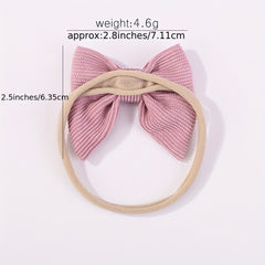 5pcs Cute Bow Headbands for Girls and Baby Girls
