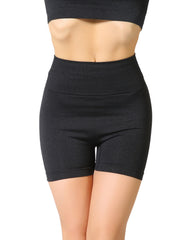 Stretch Sports Biker Shorts with Wide Waistband