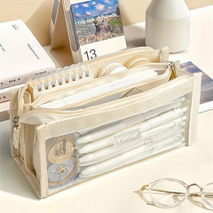 Large Capacity Pencil Case Stationery Box Portable Suitable For Office School