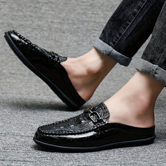 Men's Horsebit Loafers Comfy Non Slip Mules