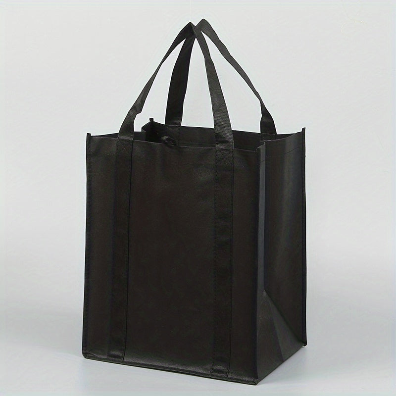 8pcs Non-woven Tote Bags Reusable Large Shopping Bags - DIY Printing Handbag
