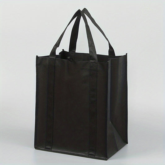 8pcs Non-woven Tote Bags Reusable Large Shopping Bags - DIY Printing Handbag