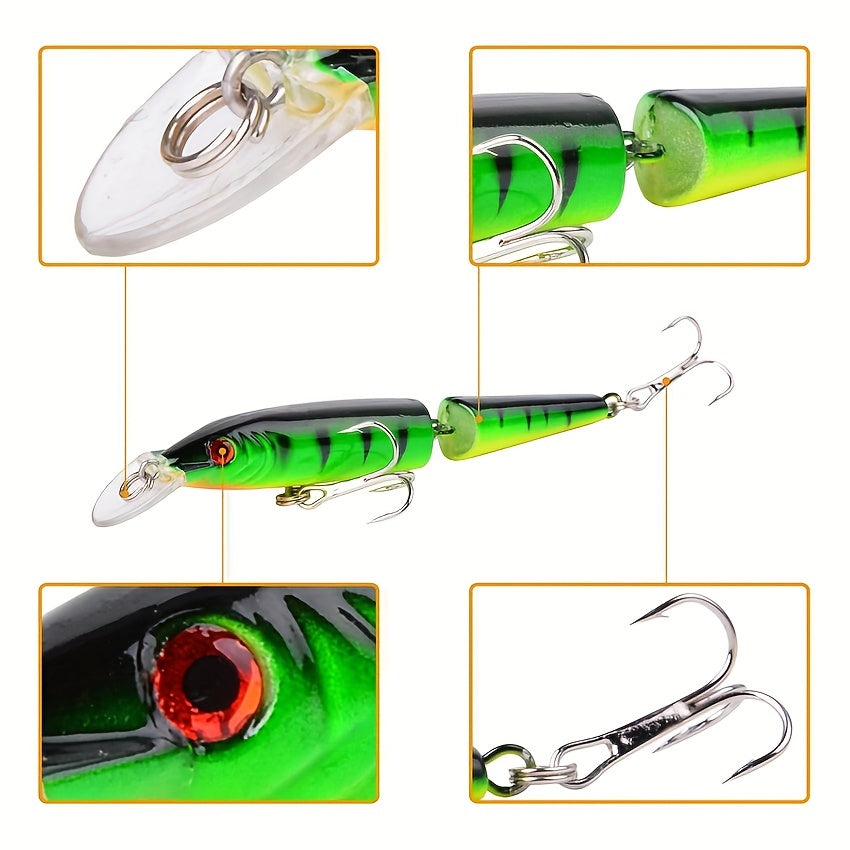 5pcs Wobbler Minnow Fishing Lures Lifelike Artificial Bait