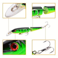 5pcs Wobbler Minnow Fishing Lures Lifelike Artificial Bait