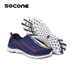 SOCONE Men's Quick Dry Water Shoes Non Slip Beach Aqua Socks