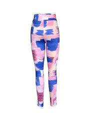 Block Print Skinning Yoga Pants Fitness Leggings