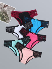 6pcs Lace Briefs Women's Lingerie & Underwear