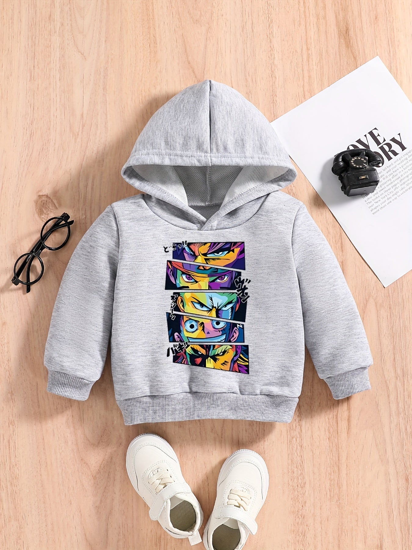 Anime Graphic Baby Boys Sweatshirt Hoodie