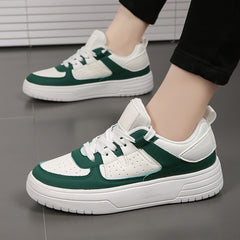 Women's Soft Sole Lace up Sporty Skate Shoes Breathable Sneakers