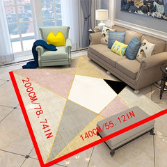 Modern Geometric Area Rugs Soft Non-Slip Nordic Carpet