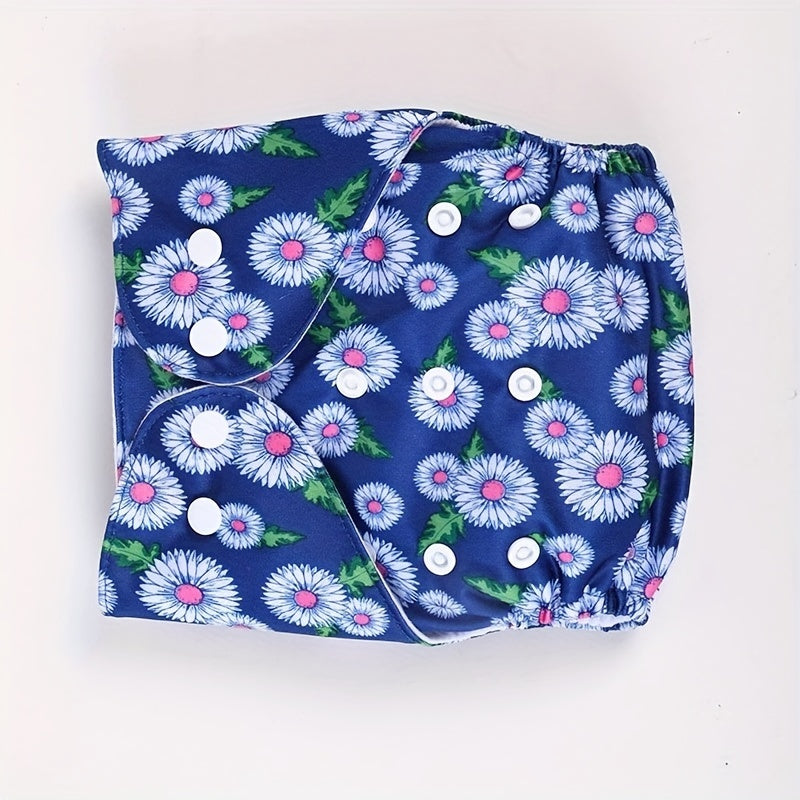 Soft Knitted Fabric Coated Diapers with Snap Buttons