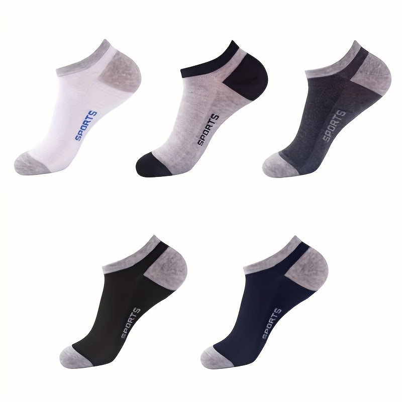Men's Low Cut Socks for Cycling & Running - Breathable & Non-Slip