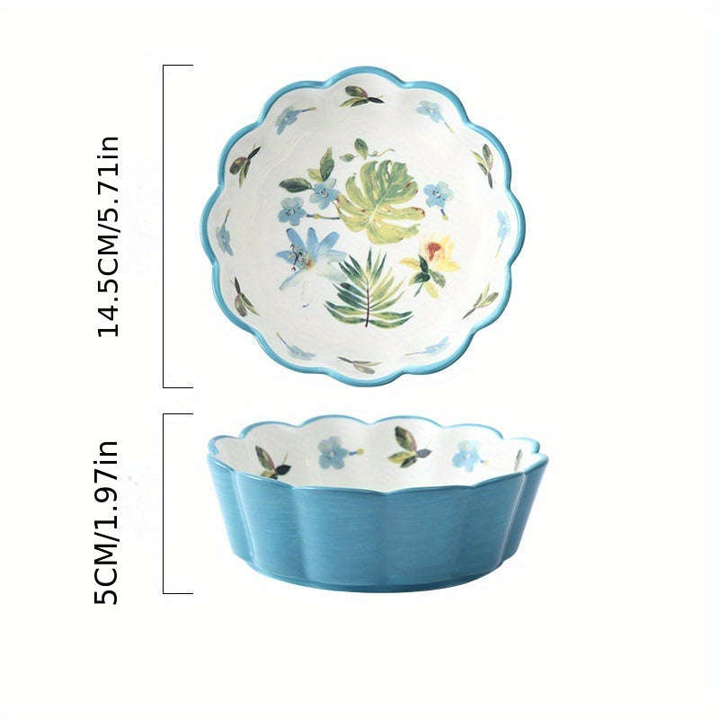 Japanese Ceramic Fruit Salad Bowl Strawberry Ice Cream Bowl