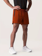 Men's Breathable Zip Pocket Shorts for Fitness Training