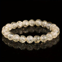 Crystal Glass Beaded Chain Bracelet for Men Women