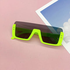 Half Frame Square Sunglasses UV Protection