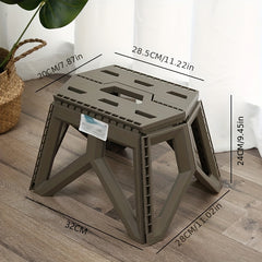 Outdoor Camping Portable Folding Stool Fishing Stool Plastic Short Stool