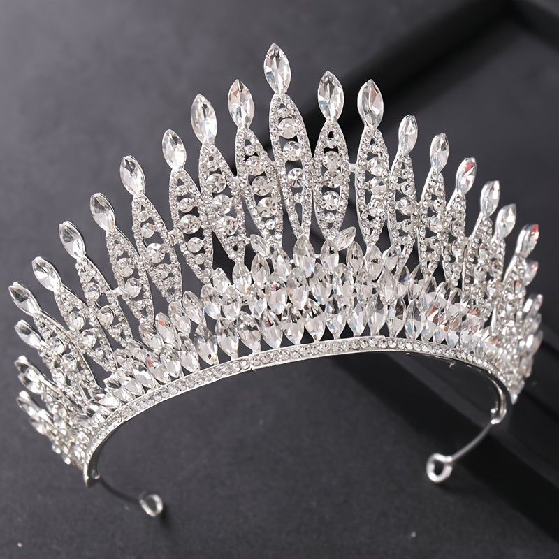 Bridal Crystal Rhinestone Wedding Crown Tiara Headpiece