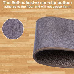 15pcs Natural Linen Soft Stair Treads Non Slip Carpet Safety Rug Indoor Runner