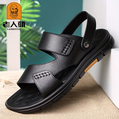 LAORENTOU Men's Non Slip Sandals Comfy Beach Shoes