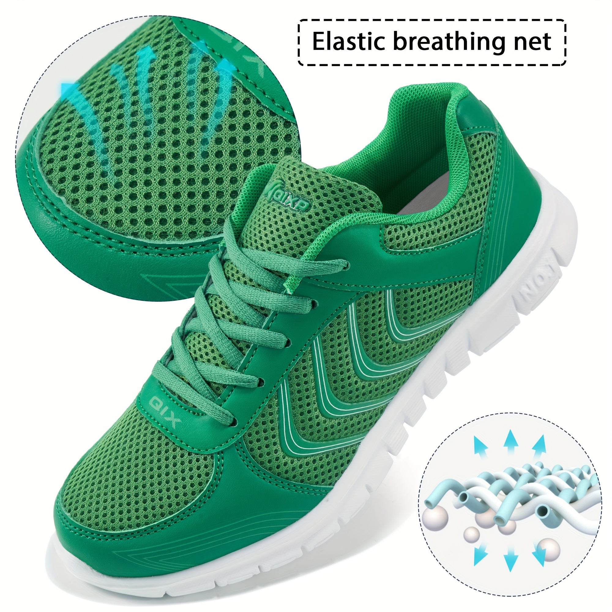 Women's Breathable Mesh Athletic Sneakers Lace Up Comfort Shoes