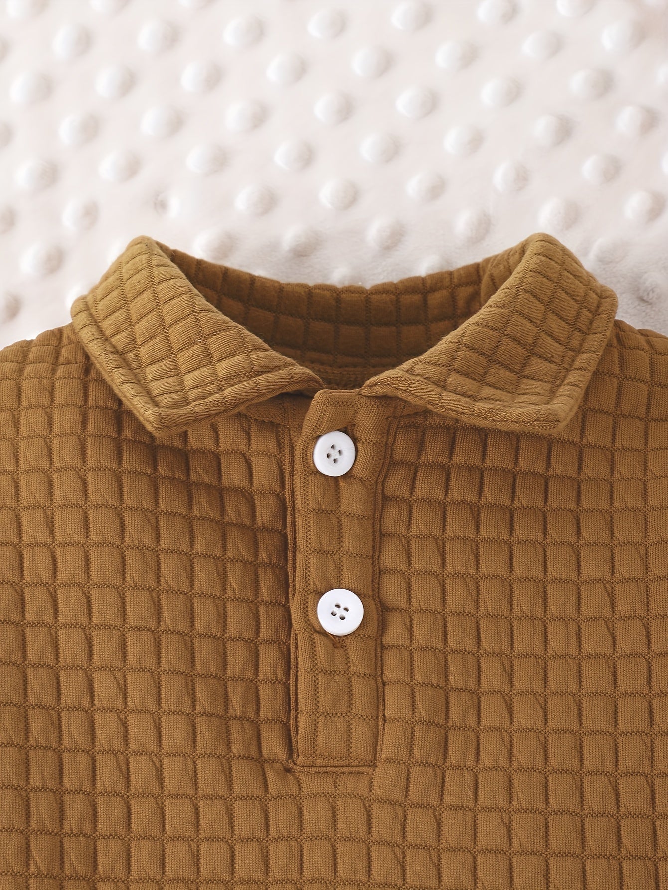 Baby Boys Checkered Sports Pullover Top Pants Set