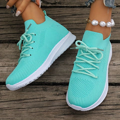 Women's Lace-up Athletic Running Shoes Breathable Casual Sneakers