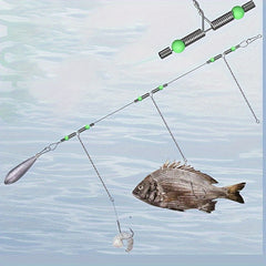 5pcs Steel Wire Anti-tangle Fishing Hook Connector