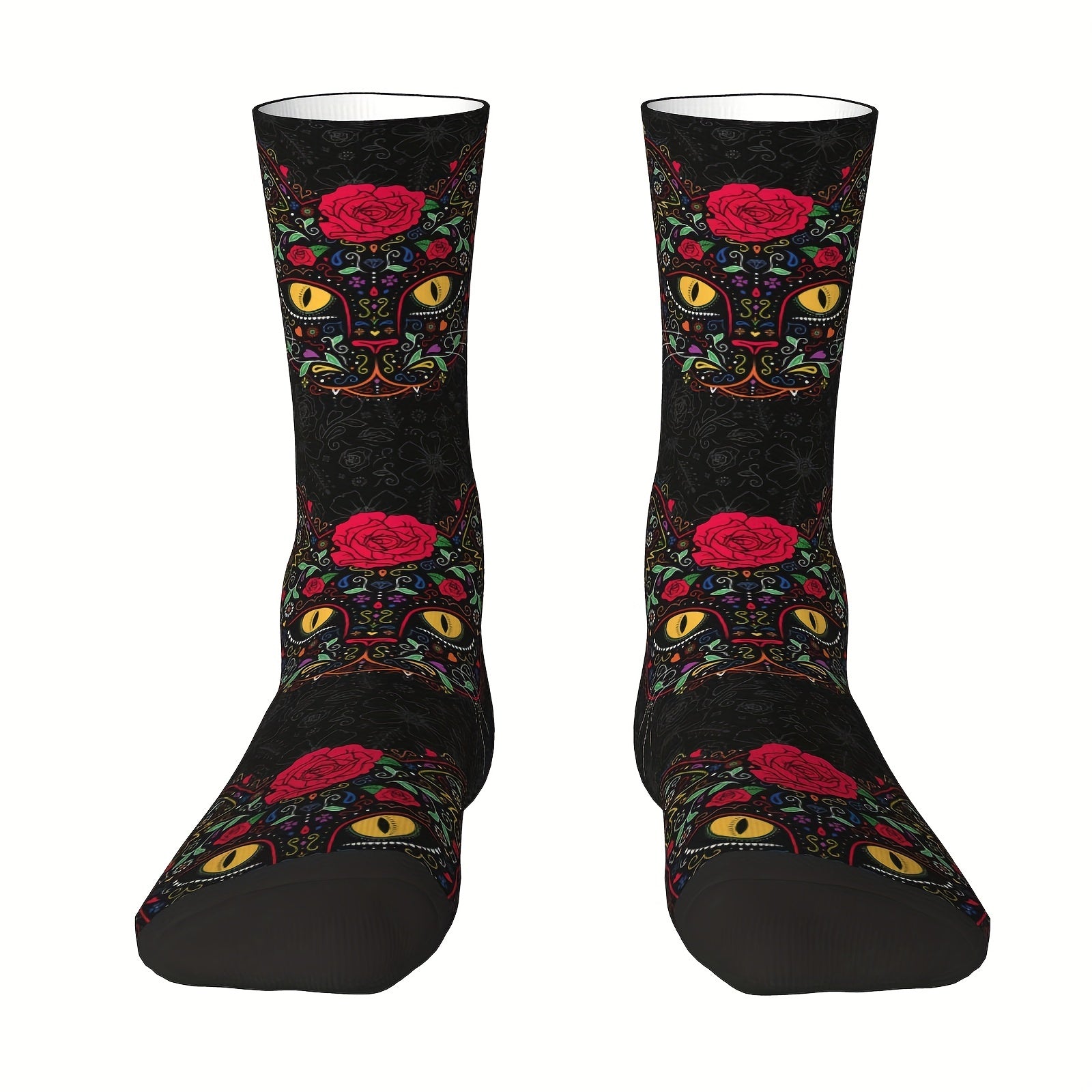 Mexican Skulls Crew Socks Hip Hop Crazy Outdoor Sports Funny Socks