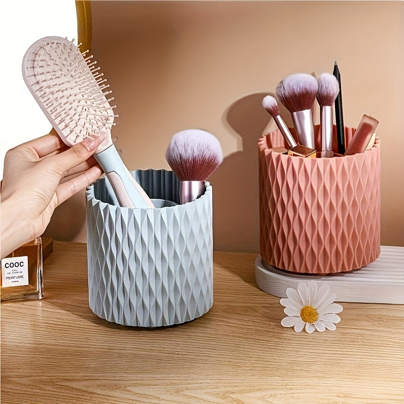 360 Rotating Cosmetic Brush Storage Bucket