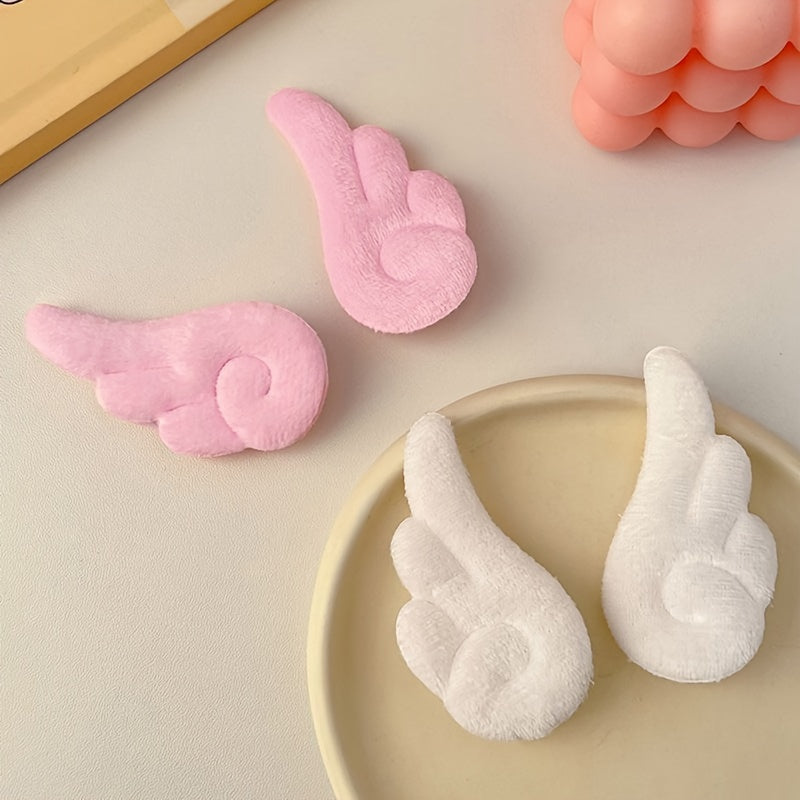 Sweet Angel Wing Plush Hair Clip Hairpin Accessories