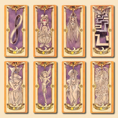 64pcs Tarot Graffiti Waterproof Stickers Pack For Kids Laptop Luggage