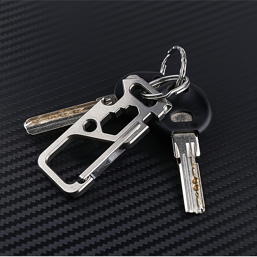 Portable Stainless Steel Hanging Buckle Keychain Wrench