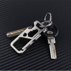Portable Stainless Steel Hanging Buckle Keychain Wrench