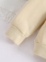 MAMA BOY Letter Print Boys Casual Pullover Sweatshirt