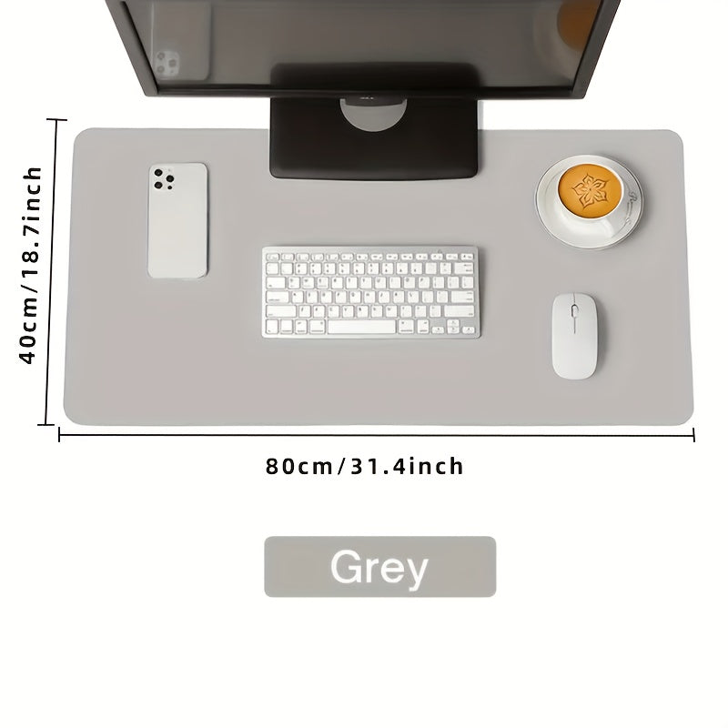 Large Size PU Leather Desk Protector Mat Waterproof Mouse Pad