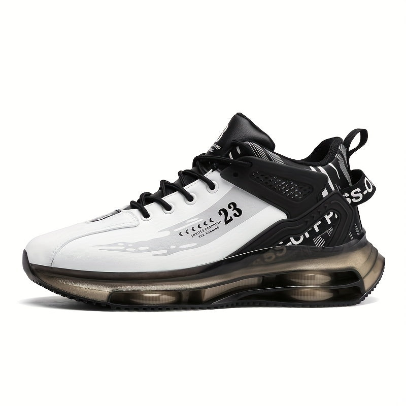 Men's Breathable Lace Up Sneakers Comfortable Air Cushion Shoes