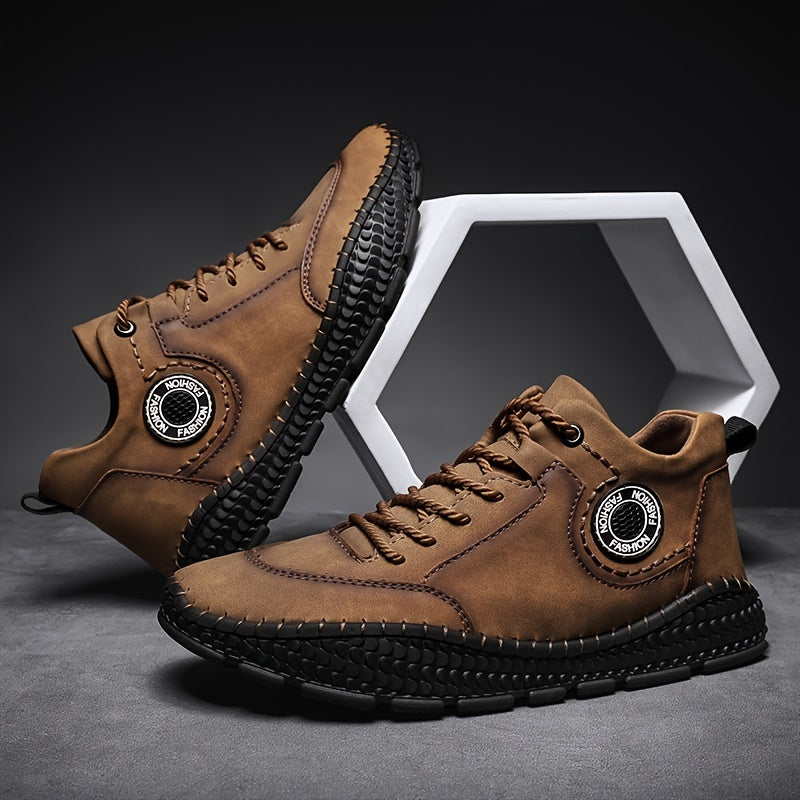 Men's Ankle Boots Casual Walking Sneakers Rubber Sole