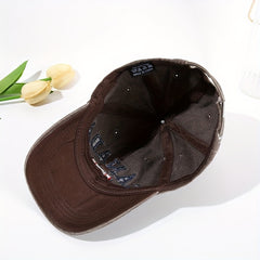 Canada Maple Leaf Baseball Cap Vintage Embroidered Washed Distressed Dad Hats