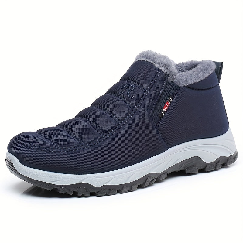 Men's Snow Boots Warm Fleece Cozy Non slip Ankle Boots