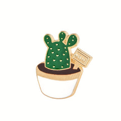 Green Bonsai Flower Brooch For Kids