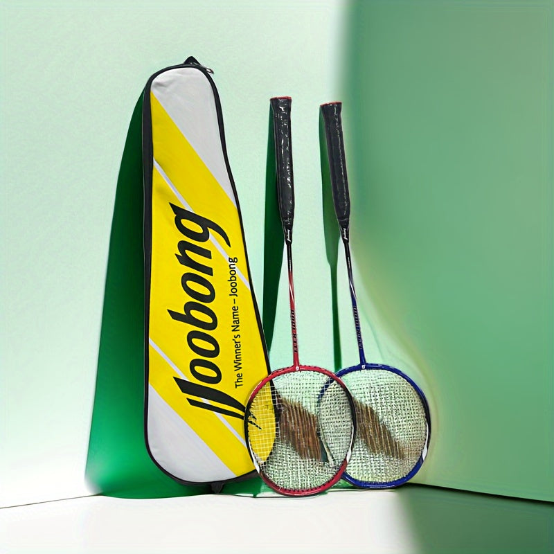 JOOBONG Badminton Racket Aluminum Carbon Racket With Bag For Youth Training