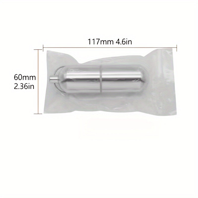 Stainless Steel Waterproof Pill Case Keychain - Outdoor Travel Camping Holder