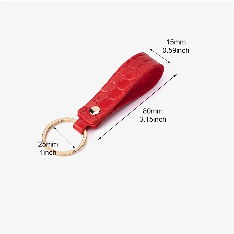 Crocodile Leather Keychain For Men Bag Key Chain Keyring For Men