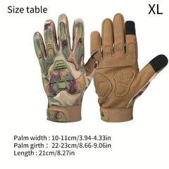 Retro Camo Touch Screen Full Finger Gloves
