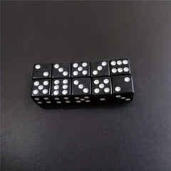 10 Standard Six-Sided Dice Set for Table Games